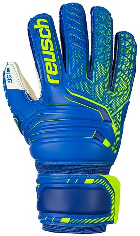 Reusch Attrakt SG FS JR deep blue/safety yellow