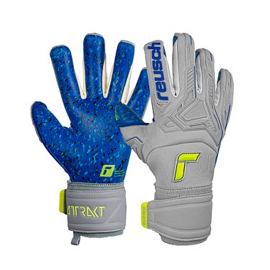 Reusch Attrakt Freegel Fusion  vapor gray/safety yellow/deep blue