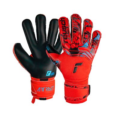 Reusch Attrakt GoldX Evolution bright red/future blue/black