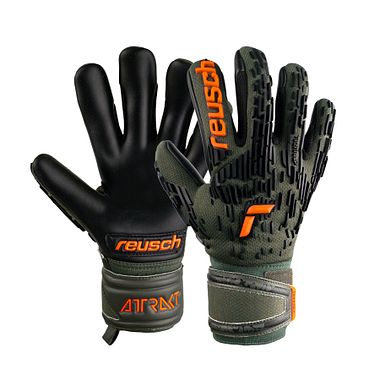 Reusch Attrakt Freegel Silver desert green/shocking orange/black