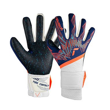 Reusch Pure Contact Fusion premium blue/electric orange/black