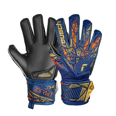 Reusch Attrakt Silver Junior premium blue/gold/black