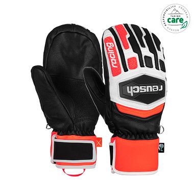 Reusch WC Warrior Team Mitten blk/wht/fluo red