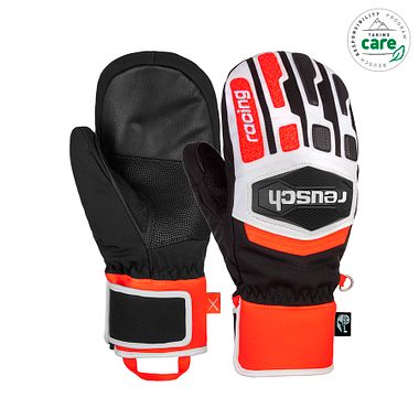 Reusch Worldcup Warrior Mitten blk/wht/fluo red