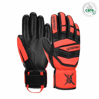 Reusch Worldcup Warrior DH black/ fluo red