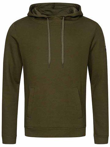 SN Super Natural M KNIT HOODIE Olive Night