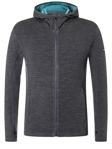 SN Super Natural M ALPINE HOODED JKT pi grey m/hydro m