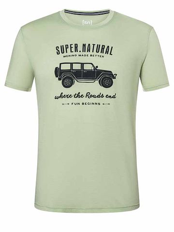 SN Super Natural M ALL TERRAIN TEE cel green/ur chic