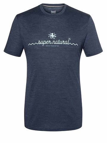 SN Super Natural M OCTO TEE blue iris mel/cbl