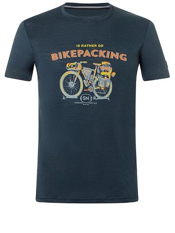 SN Super Natural M BIKEPACKING TEE blueberry/various