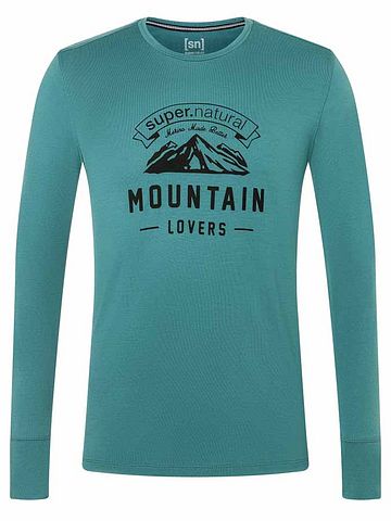 SN Super Natural M MOUNTAIN LOVERS LS hydro mel/j blk