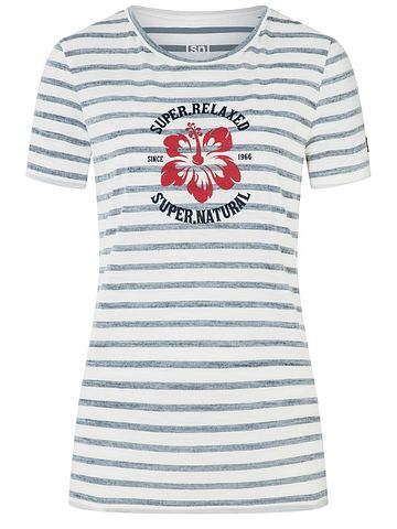 SN Super Natural W ROSE OF SHARON TEE stripe/smile/salute