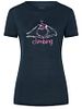 SN Super Natural W I LOVE CLIMBING TEE blueberry/orchid/natural white